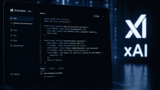 xAI Grok Build coding interface